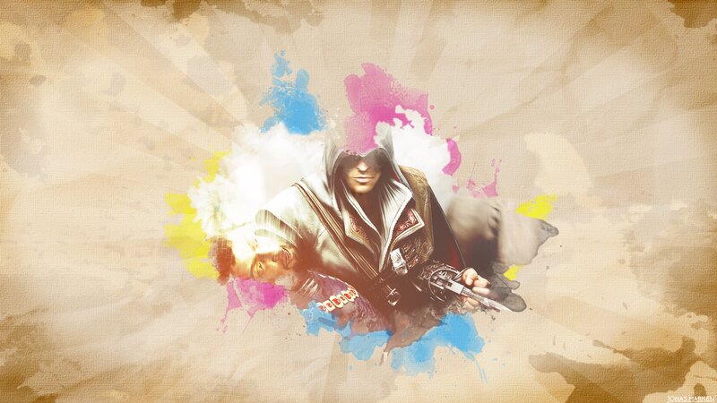 Assassin Holding a Gun