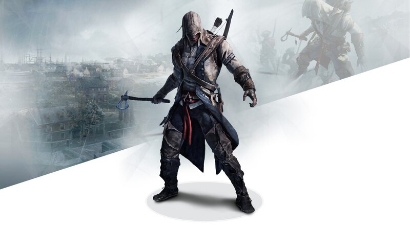 Assassin Holding Axe — White