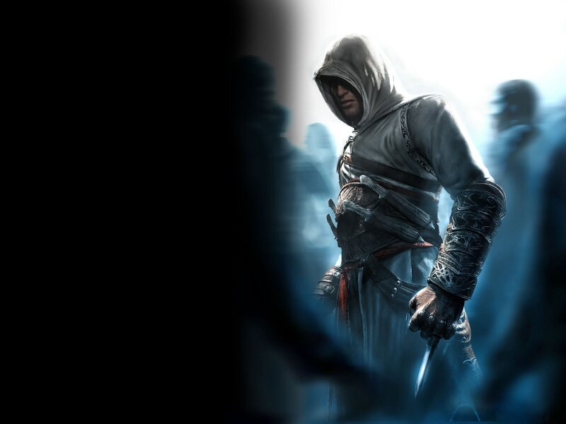 Assassin Holding Knife — Blue