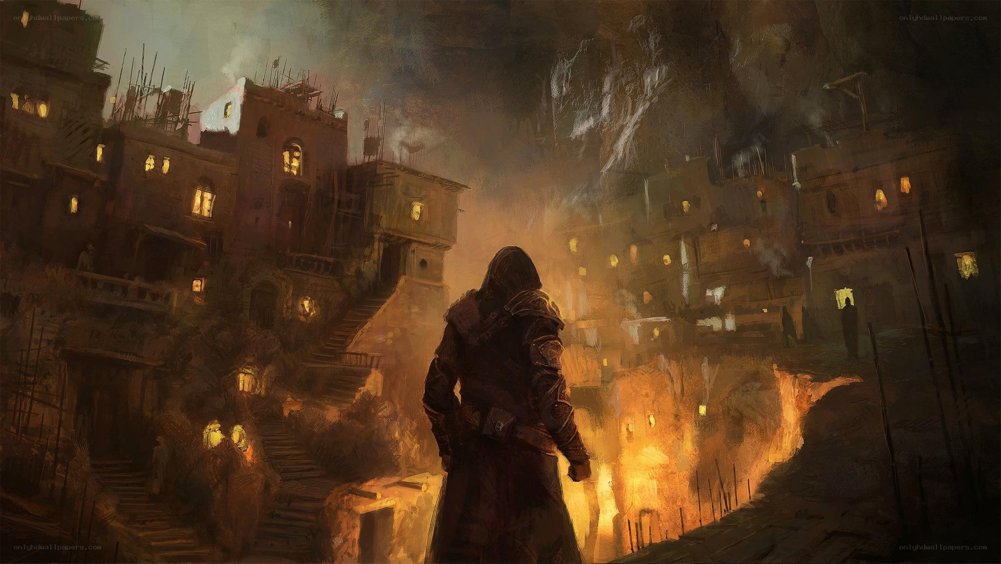 Assassin in a burning city