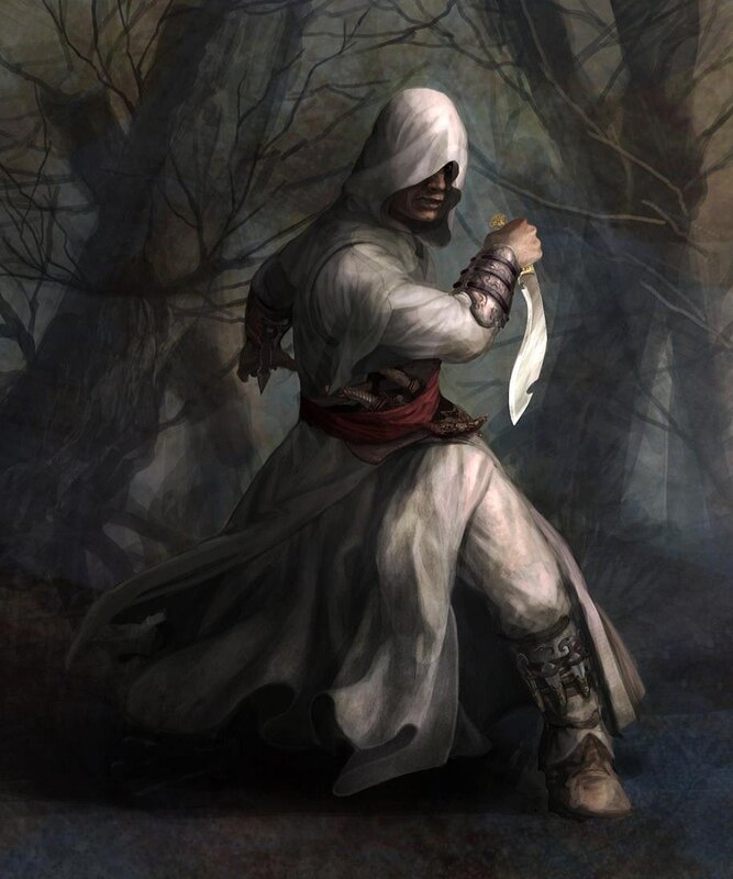 Assassin in a dark forest