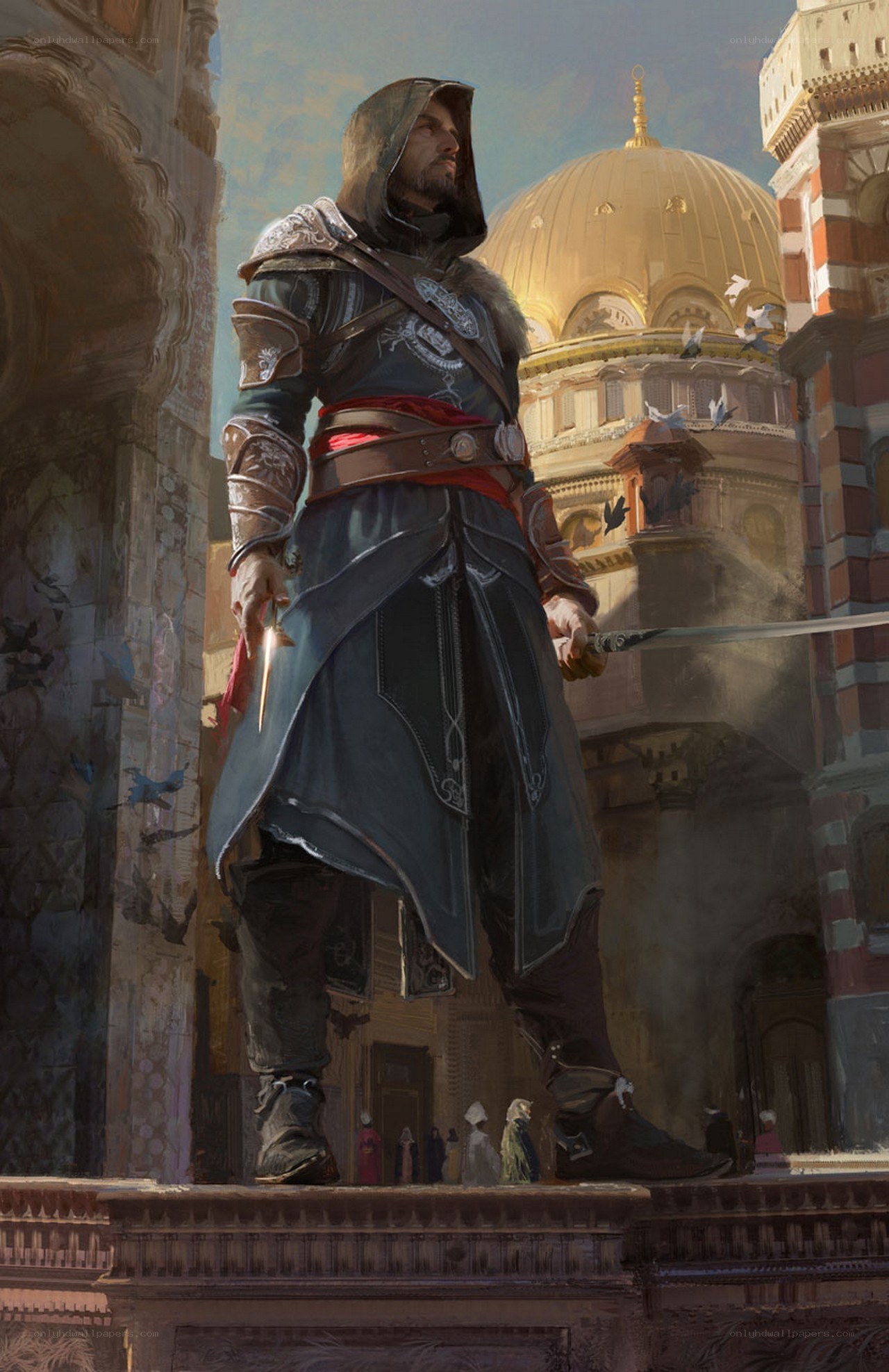 Assassin in a Middle Eastern city