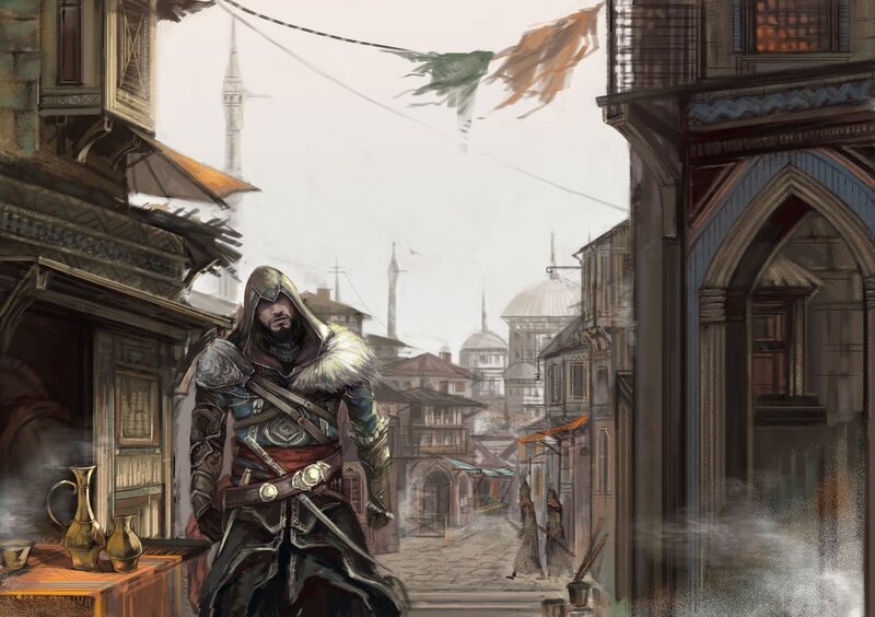Assassin in City Street