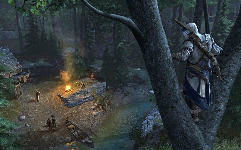 Assassin in Forest — Green, Tense, Night