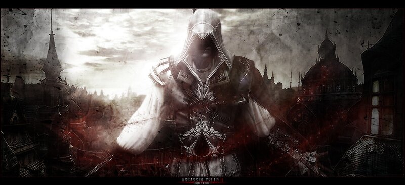 Assassin in Hooded Cloak — Black, Dramatic, Dark