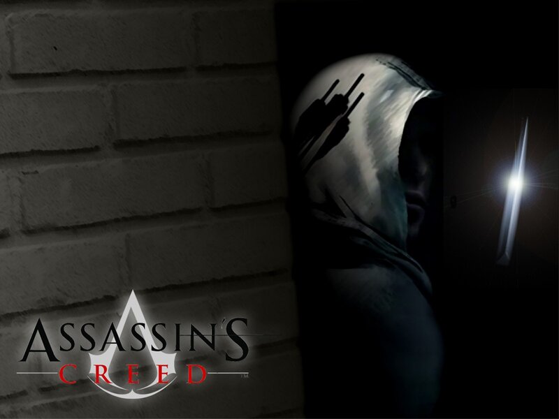 Assassin in Hooded Cloak — Black, Dramatic, Night, Digital Art