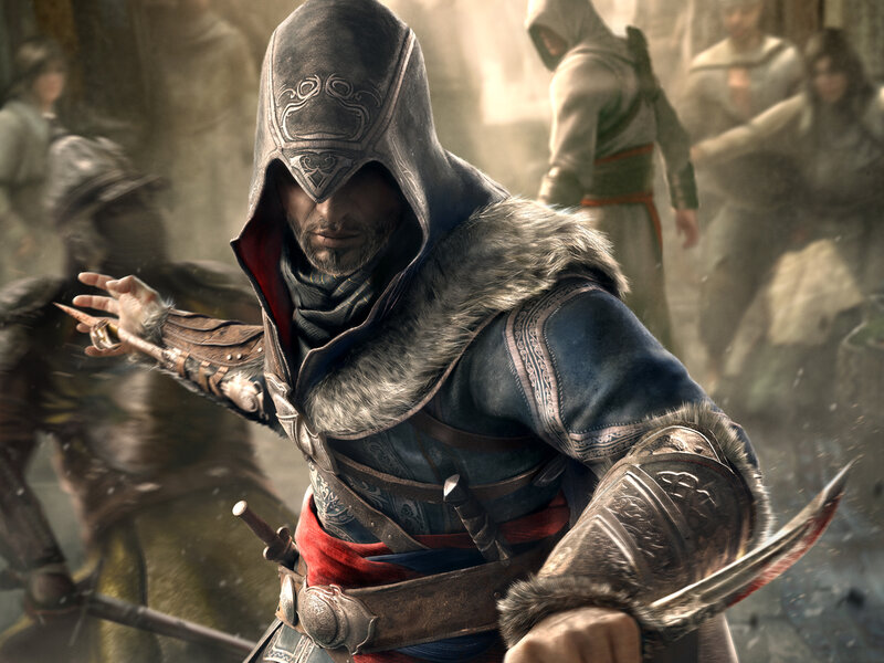 Assassin in Hooded Cloak — Blue, Dramatic, 3d Render