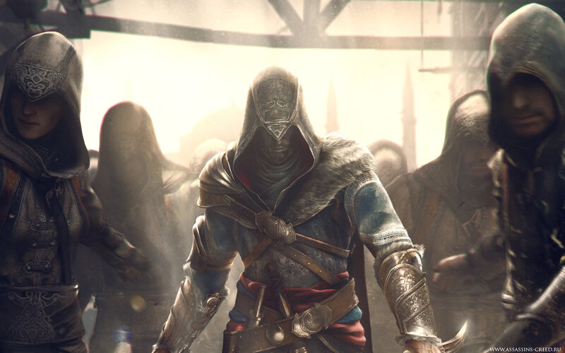 Assassin in Hooded Cloak — Brown, Dramatic, Afternoon