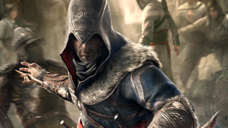 Assassin in Hooded Cloak — Gray, Dramatic, 3d Render, Fur Collar