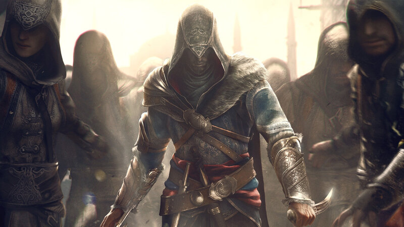 Assassin in Hooded Cloak — Gray, Dramatic, 3d Render, Hooded Figures