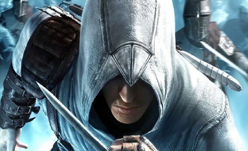 Assassin in Hooded Cloak — Gray, Dramatic