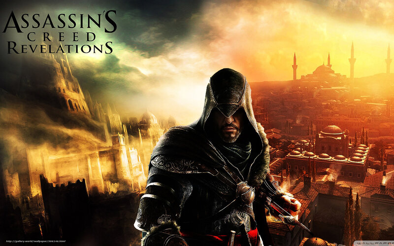 Assassin in Hooded Cloak — Orange, Dramatic, Sunset
