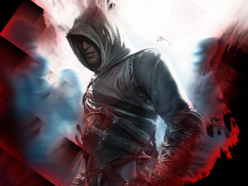 Assassin in Hooded Cloak — White, Dramatic, Digital Art, Hooded Cloak