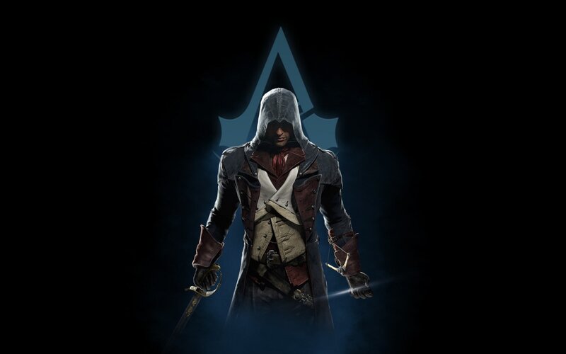 Assassin in Hooded Coat — Black