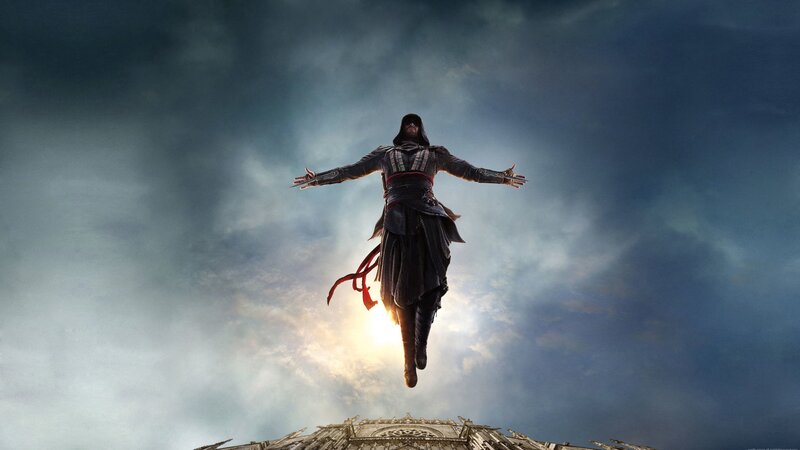 Assassin in Mid-air — Blue