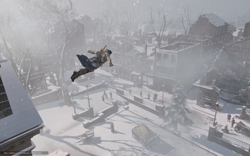 Assassin in Mid-air — White