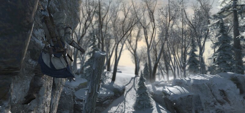 Assassin in Snowy Forest — White, Cold, Serene