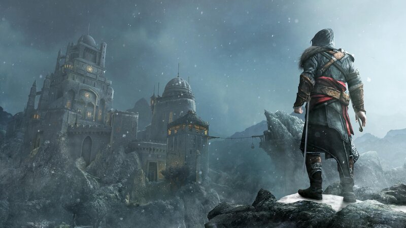 Assassin in Snowy Landscape — Gray
