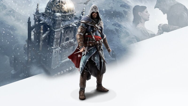 Assassin in Snowy Landscape — White, Dramatic, Winter, Digital Art