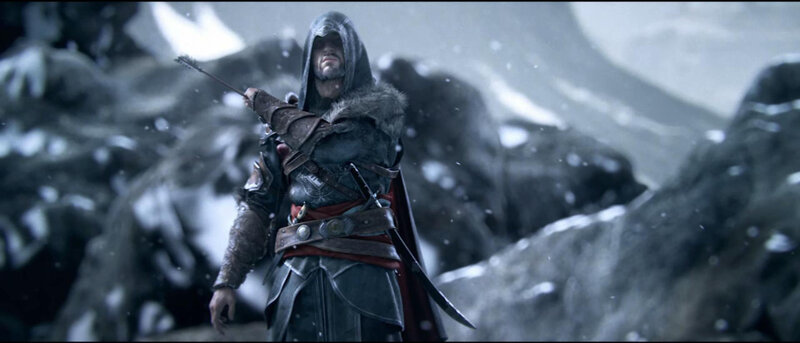 Assassin in Snowy Mountains — Gray