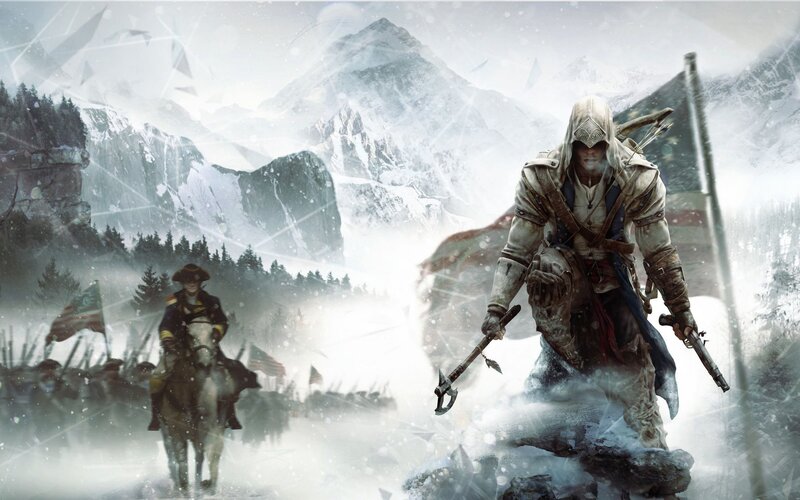Assassin in Snowy Mountains — White