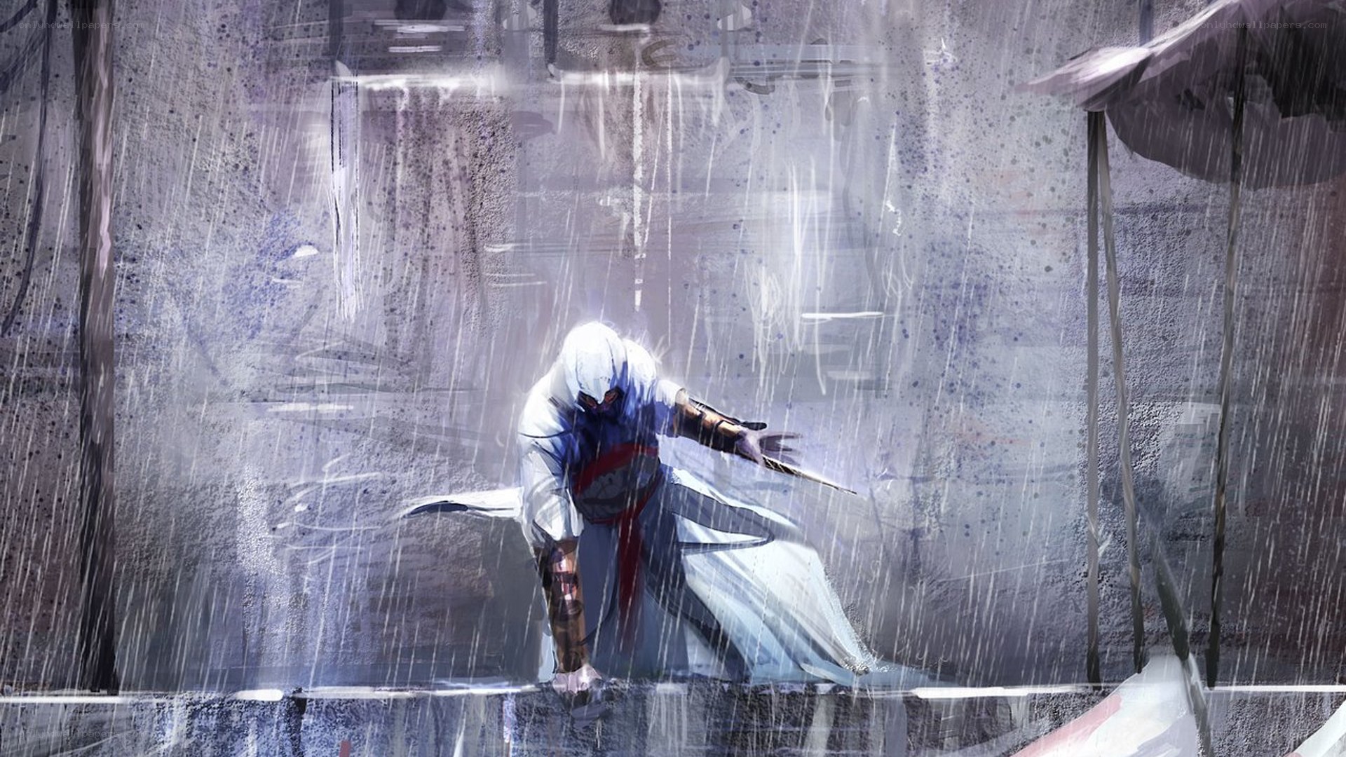 Assassin in the rain