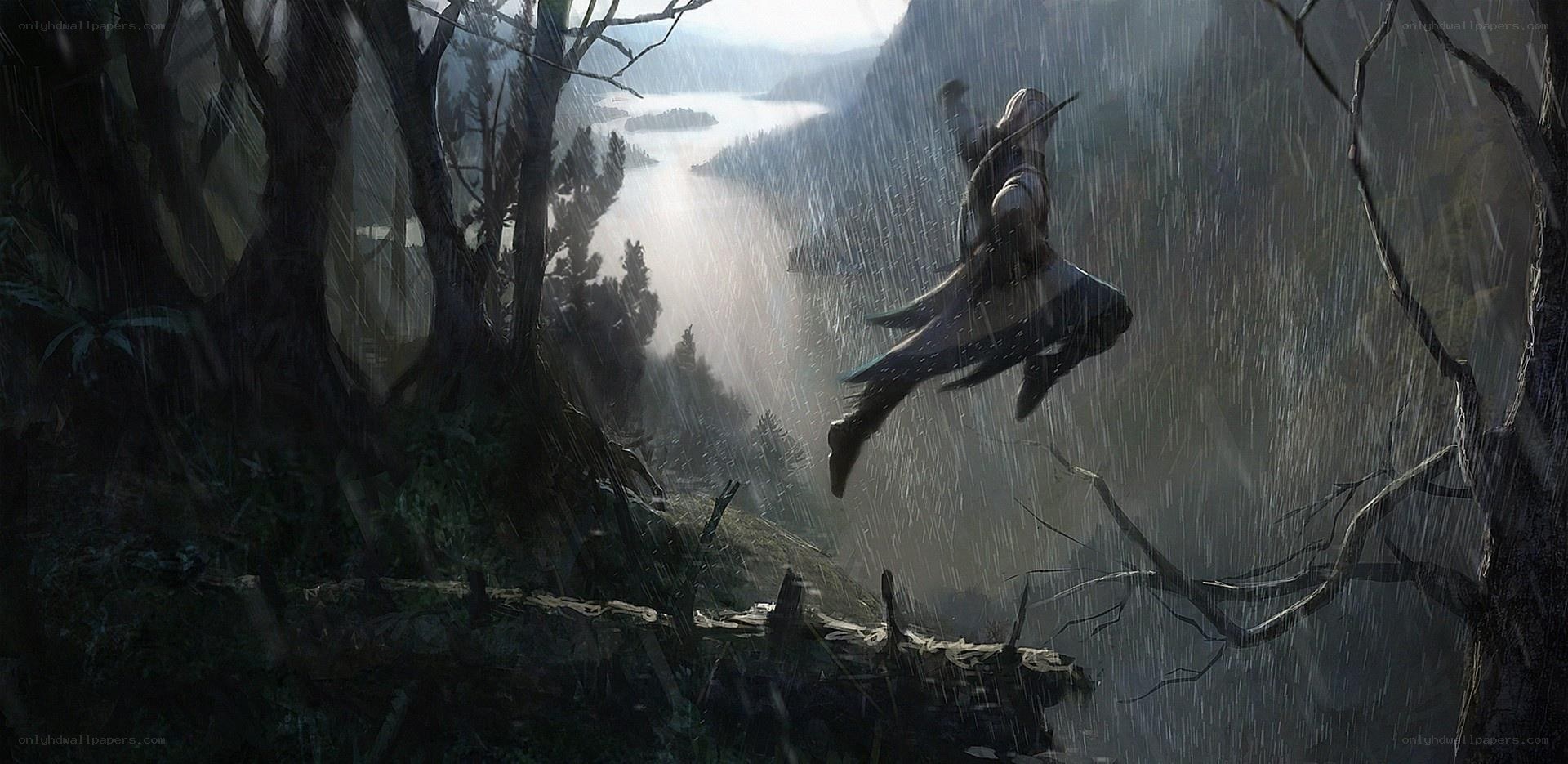 Assassin in the rain