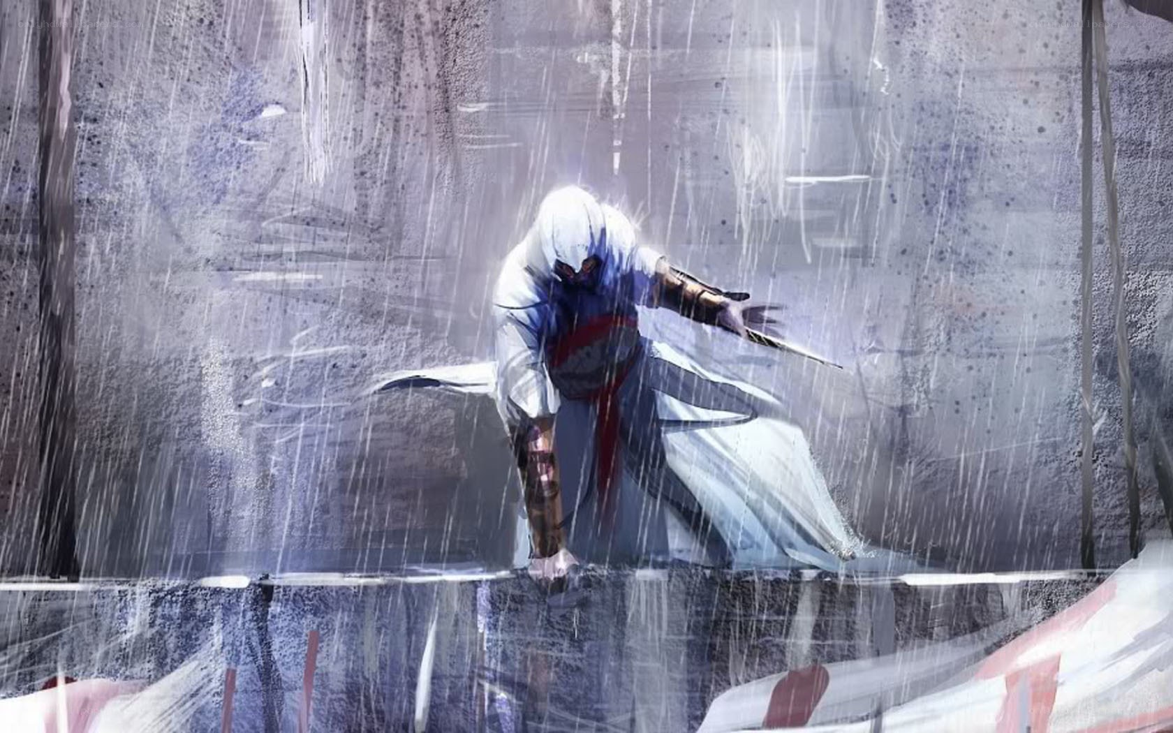 Assassin in the rain