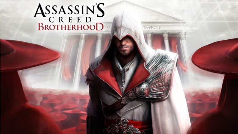 Assassin in White Hood — Dramatic, Digital Art, Red Hats