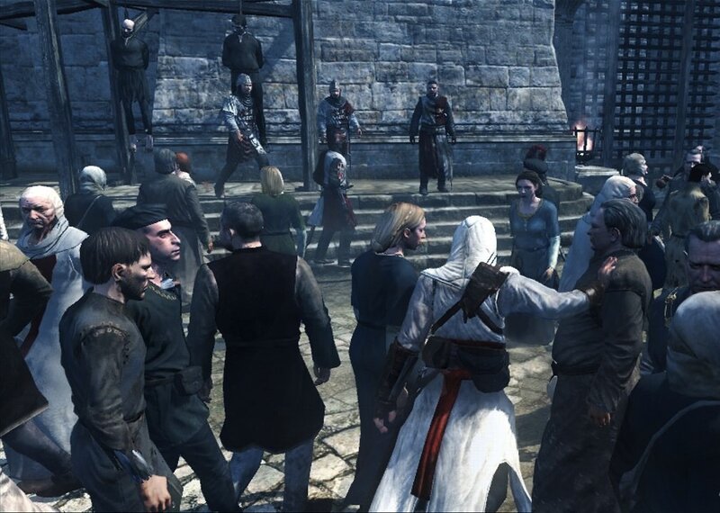 Assassin in White Robe — Gray, Dramatic