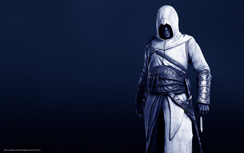 Assassin in White Robes — Blue, Dramatic, 3d Render