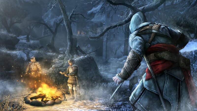 Assassin in Winter Forest