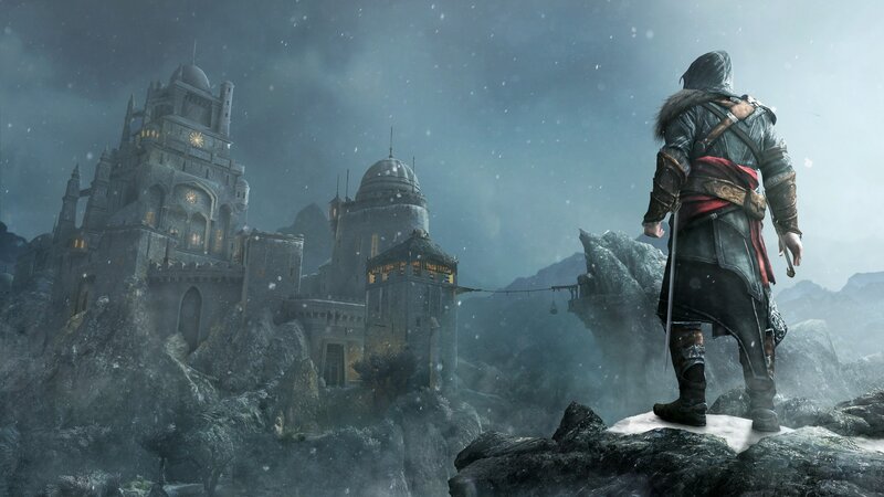 Assassin in Winter — Gray, Dramatic, 3d Render