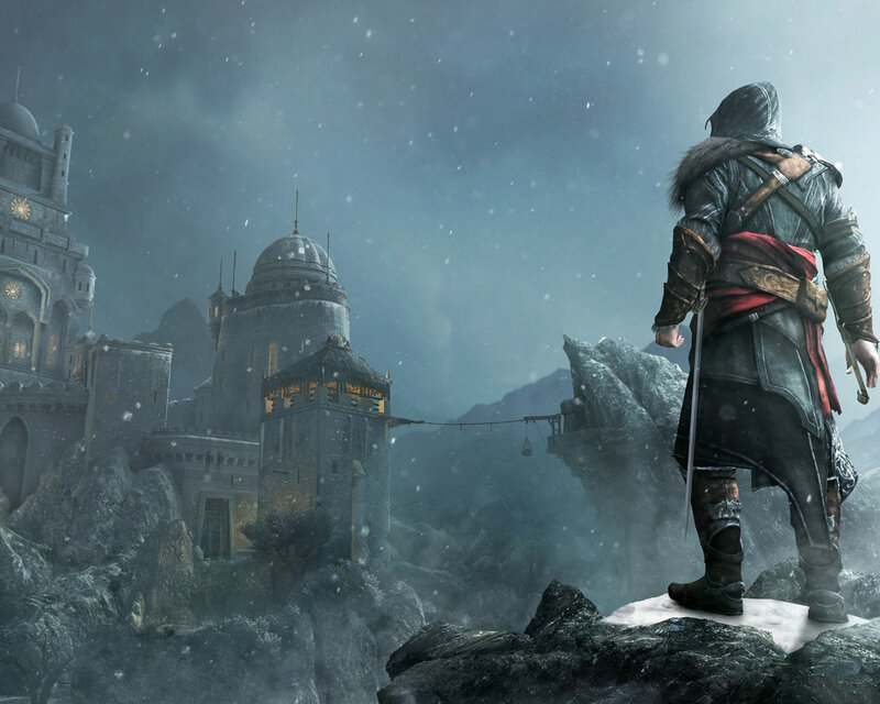 Assassin in Winter Landscape