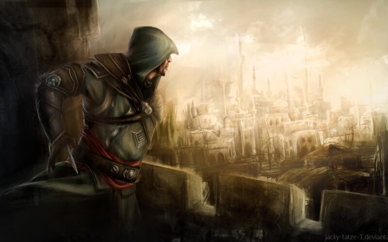 Assassin Looking at City