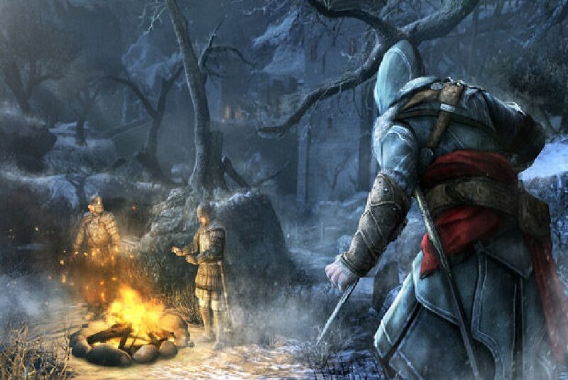 Assassin Near Campfire