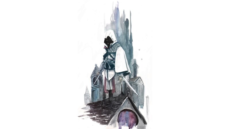 assassin on a rooftop