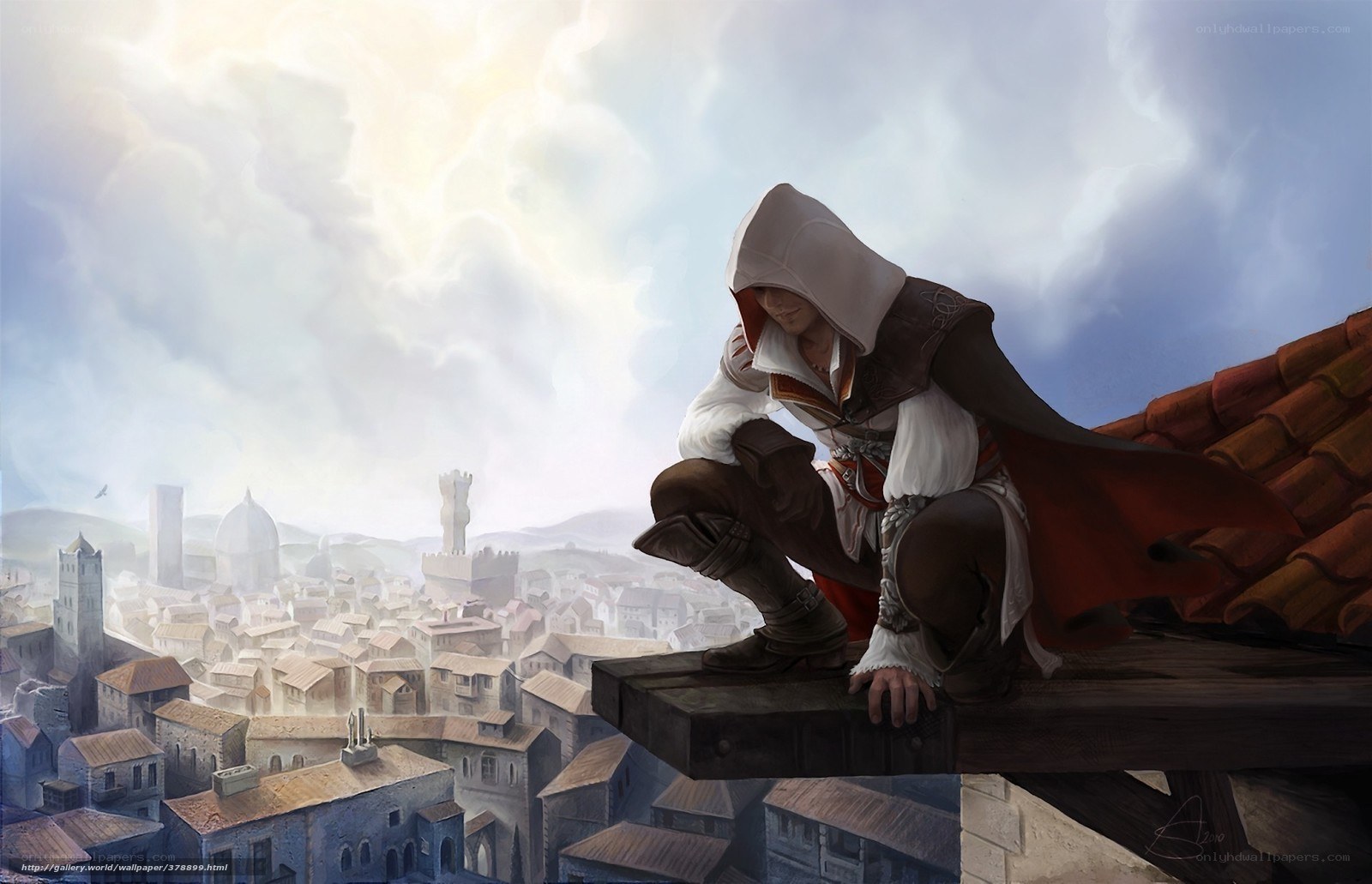 assassin on a rooftop