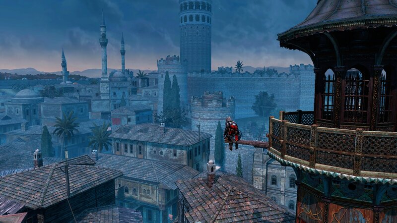 Assassin on a Rooftop — Blue, Dramatic, Sunset