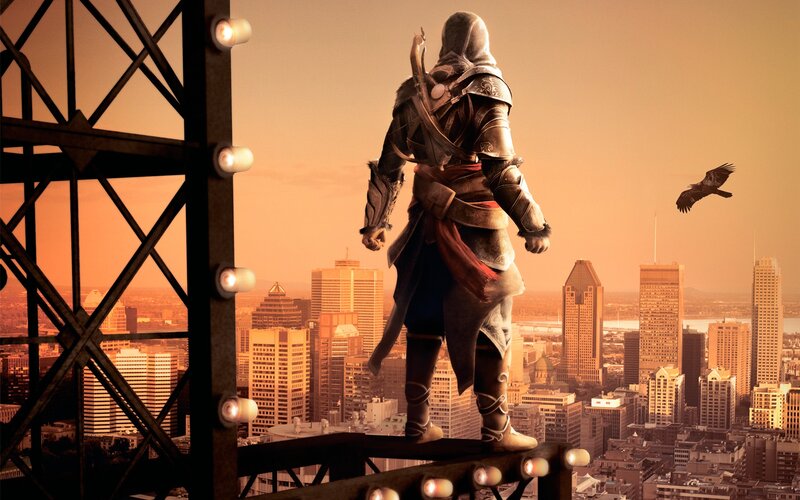Assassin on a Rooftop — Orange