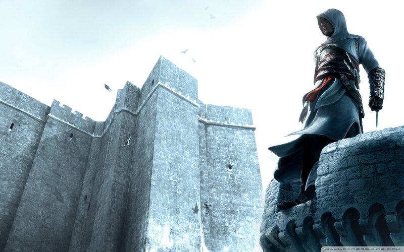 Assassin on Castle Wall