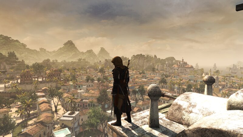Assassin on Rooftop — Brown, Serene