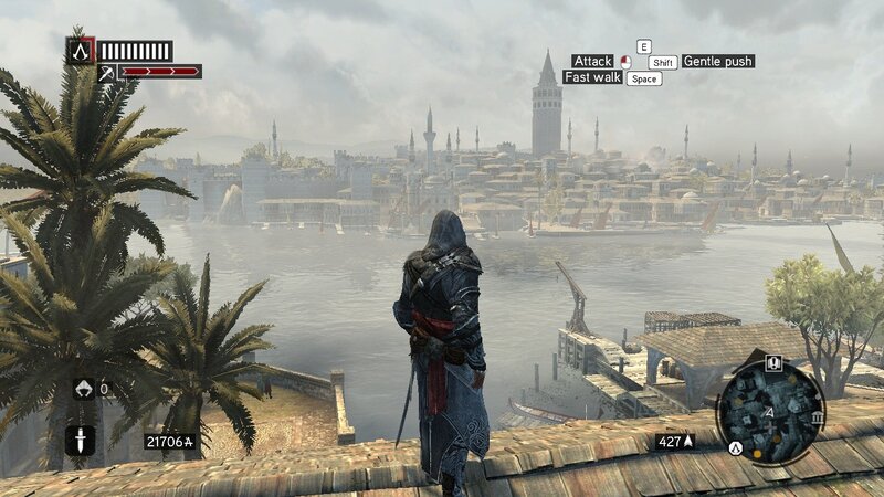 Assassin on Rooftop — Gray, Dramatic, Afternoon, 3d Render