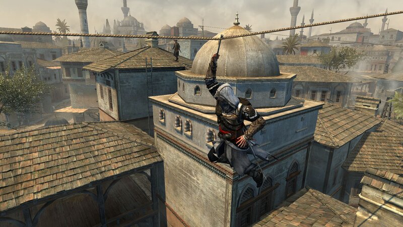 Assassin on Rooftop — Gray, Dramatic, Afternoon