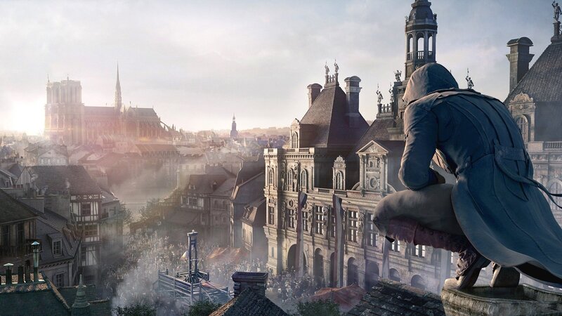 Assassin on Rooftop — Gray, Dramatic, Morning