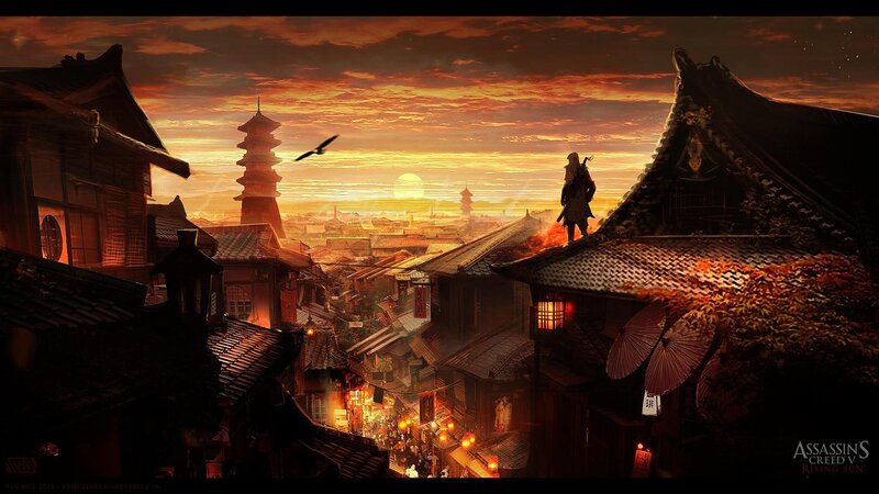 Assassin on Rooftop — Orange