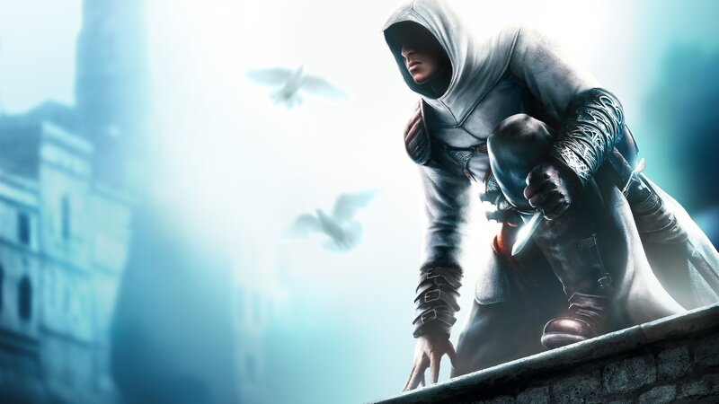 Assassin on Rooftop — White