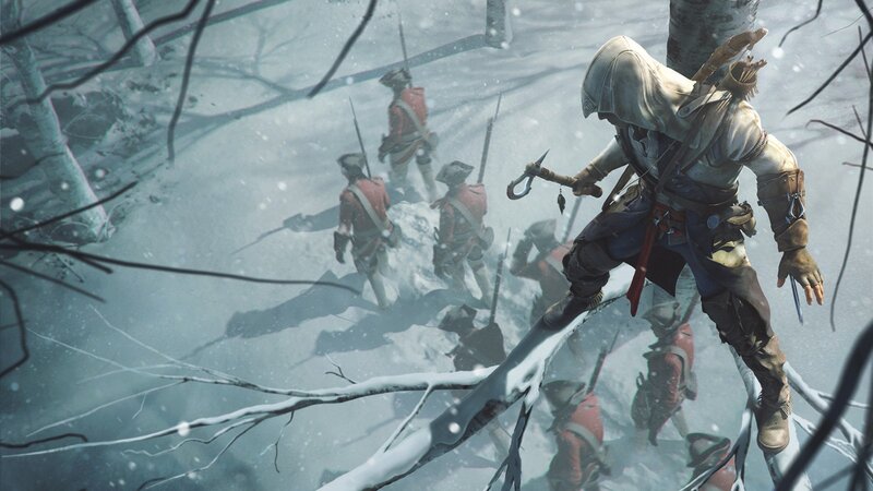 Assassin on Snowy Branch — White, Dramatic