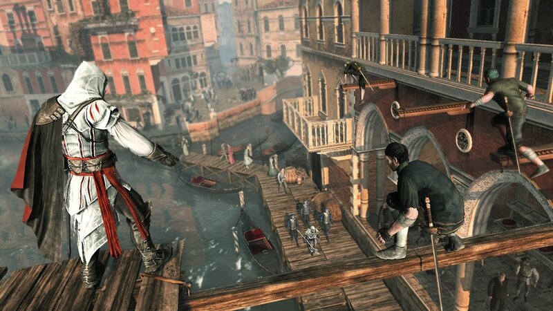 Assassin on Wooden Bridge — Brown