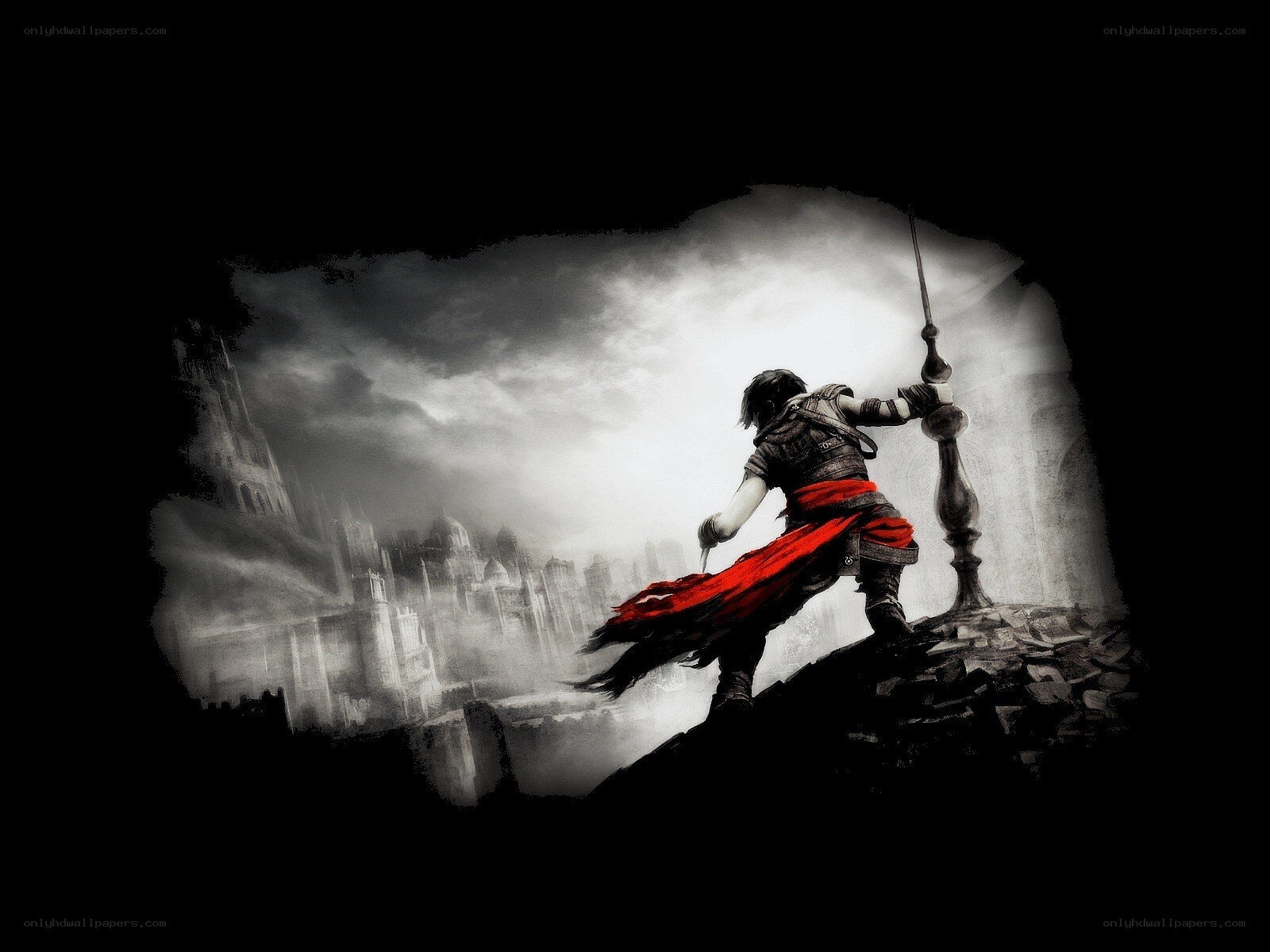 assassin overlooking a city